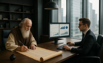 Evolution of accounting books for companies